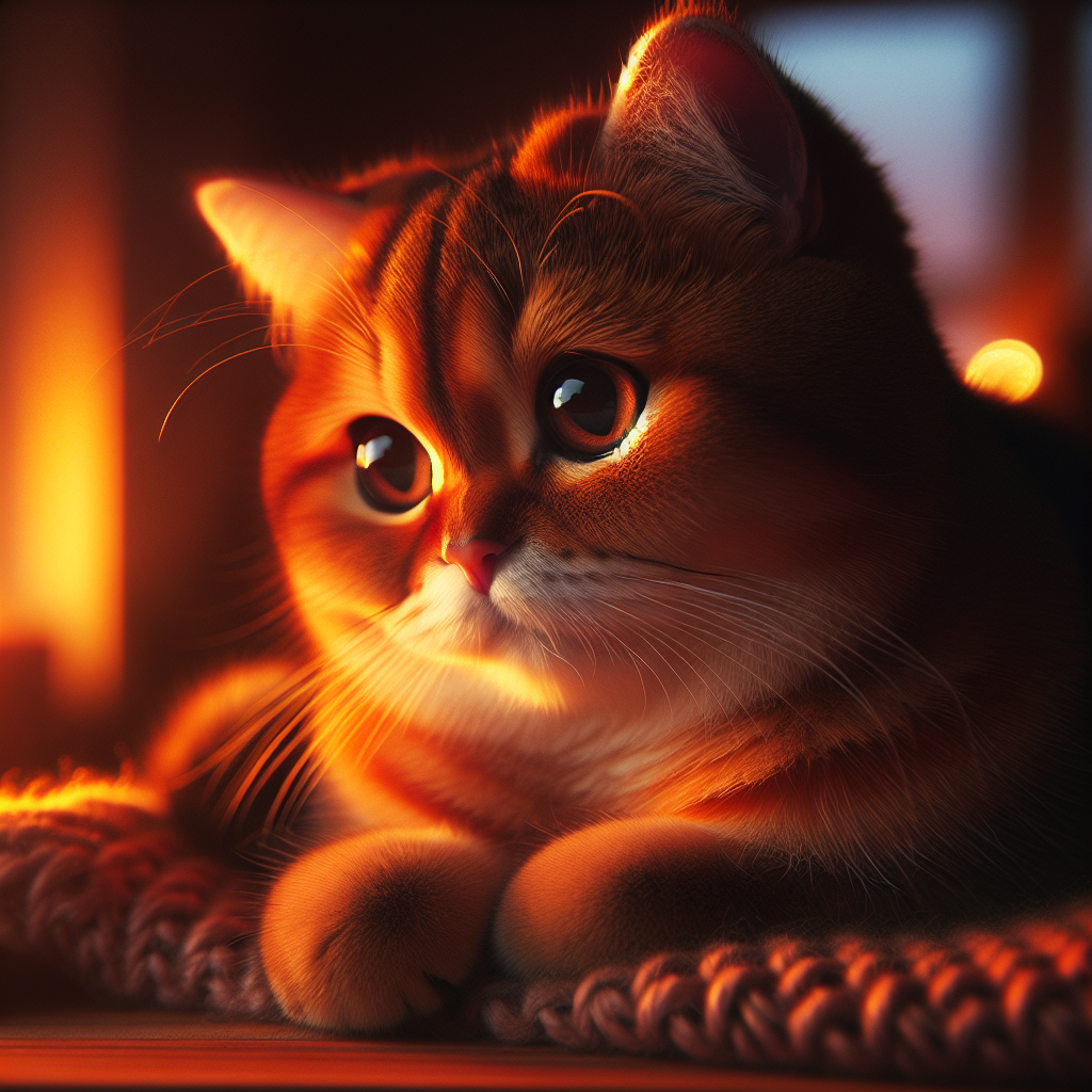 A tabby cat exploring a moonlit garden