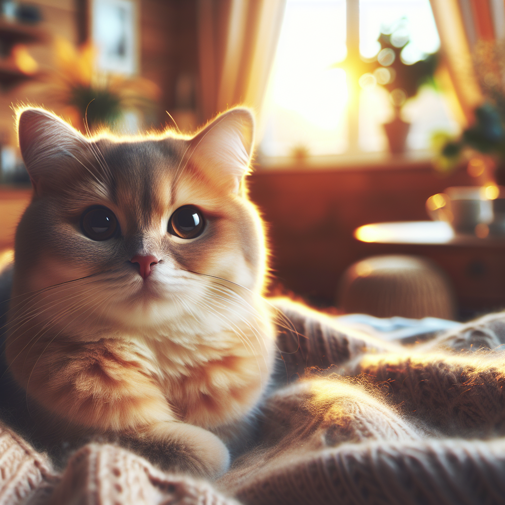 Tabby cat enjoying morning sun on a windowsill