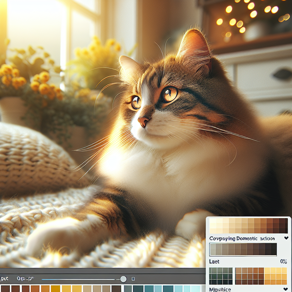 A tabby cat lounging in a sunbeam by a window.