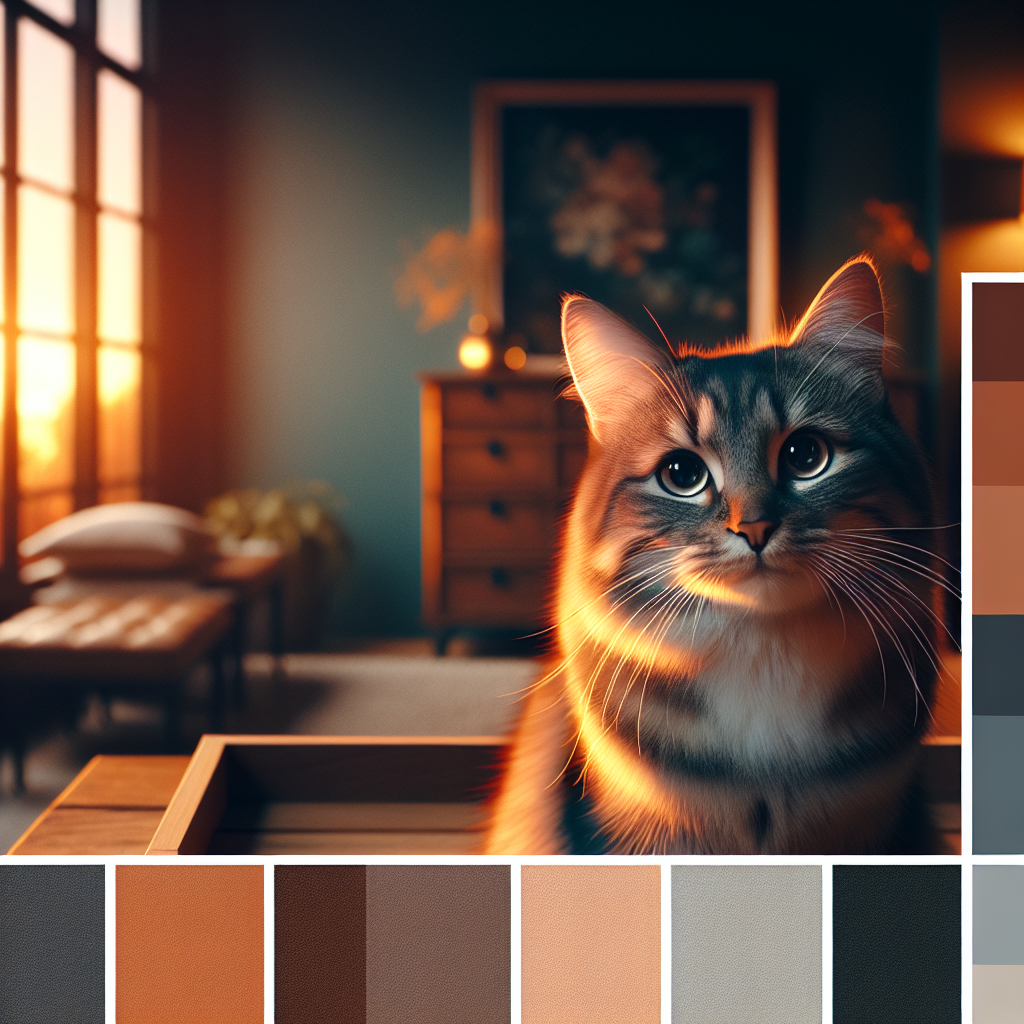 A tabby cat exploring a moonlit garden