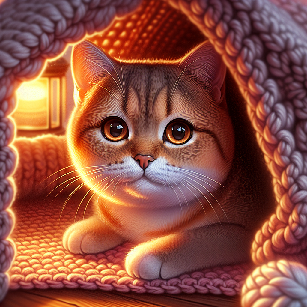 A tabby cat lying in a garden under the moonlight.