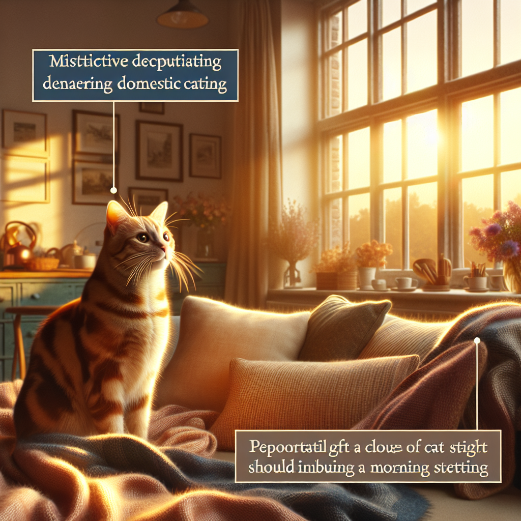 A tabby cat basking in morning sunlight on a windowsill