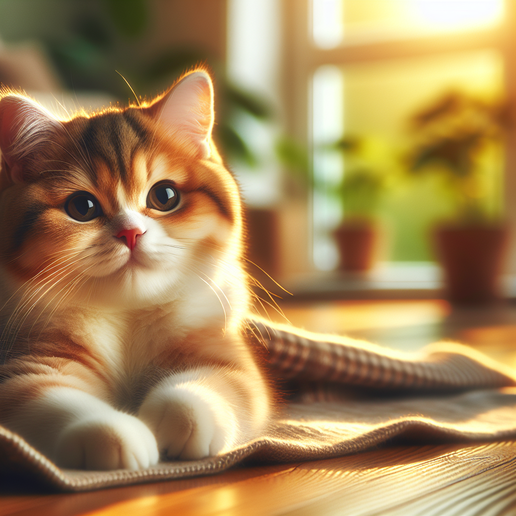 Milo the tabby cat watching a butterfly indoors