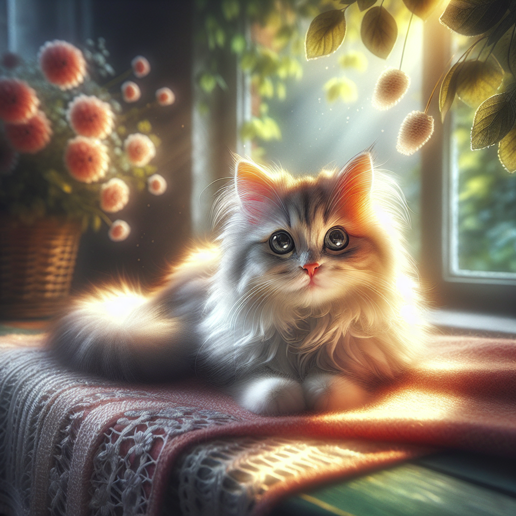 A tabby cat lounging on a sunny windowsill