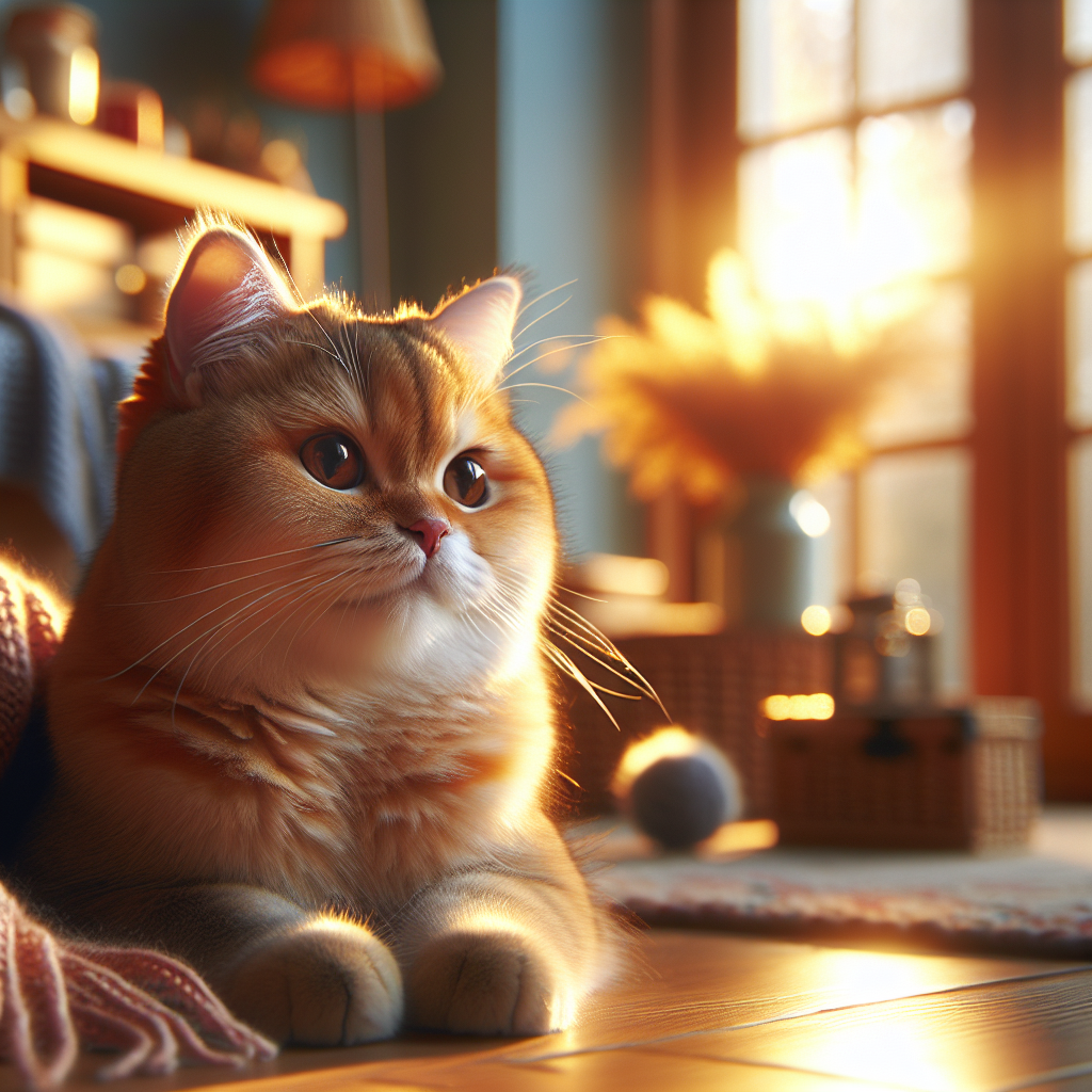 Tabby cat lounging in a sunny spot by the window
