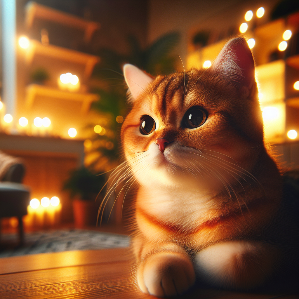 Whiskers the cat exploring a moonlit garden