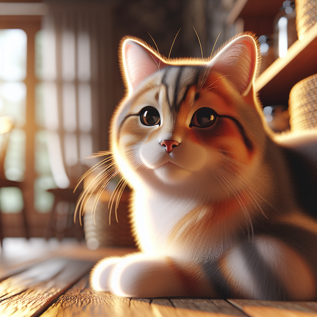 A curious cat exploring a moonlit garden.