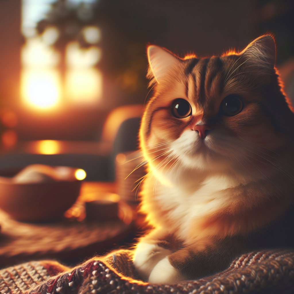 A tabby cat with green eyes exploring a moonlit garden