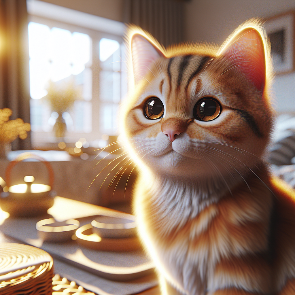 A cozy gray tabby cat by a sunny window.