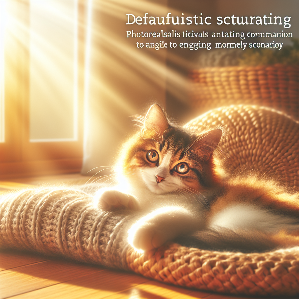 Orange tabby cat exploring garden in morning sun