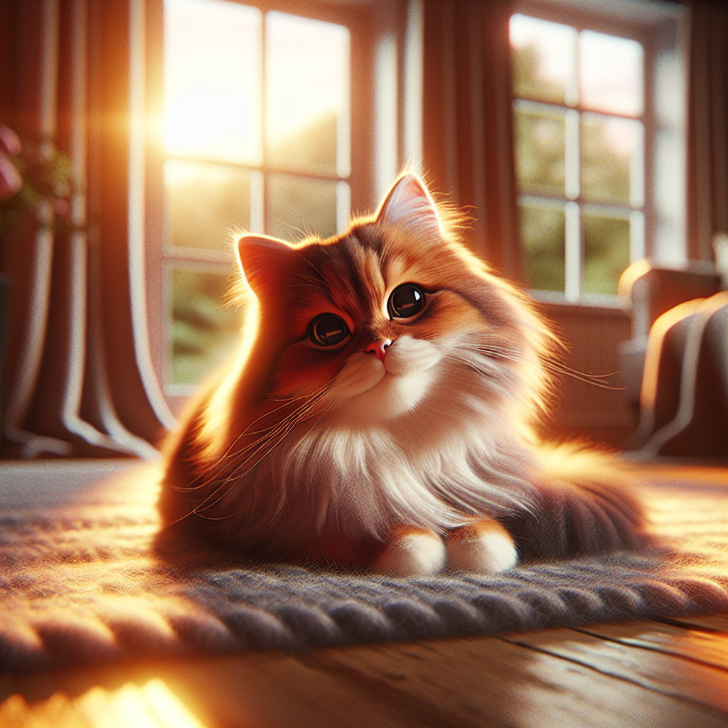 A tabby cat lounging on a sunny windowsill.
