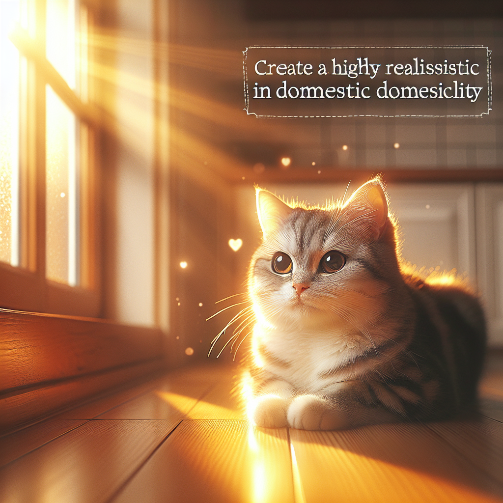 Tabby cat enjoying morning sunbeams
