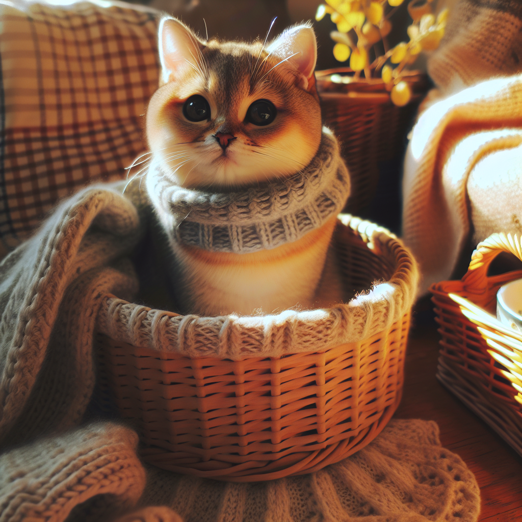A tabby cat basking in a sunbeam on a cozy living room floor