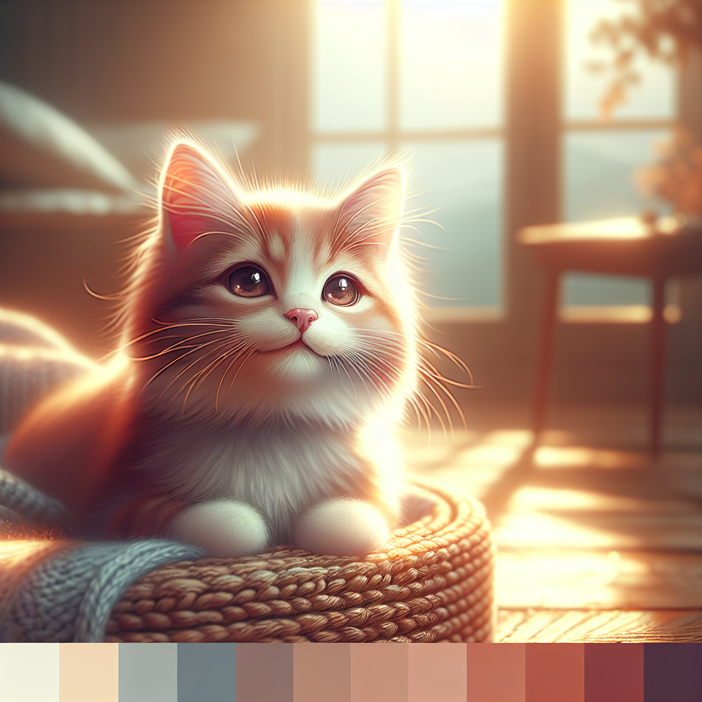 A fluffy tabby cat stretching in the morning sun.