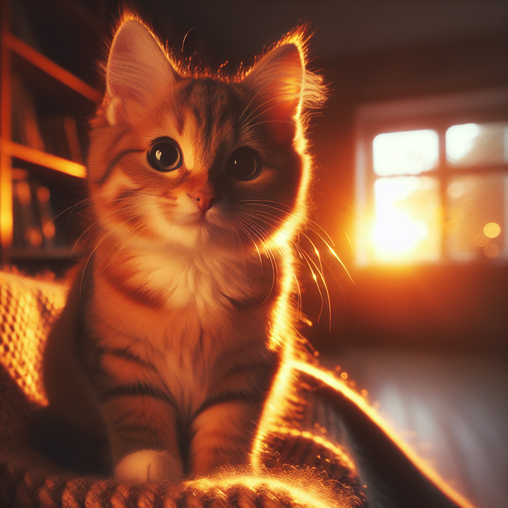 A tabby cat exploring a moonlit garden path