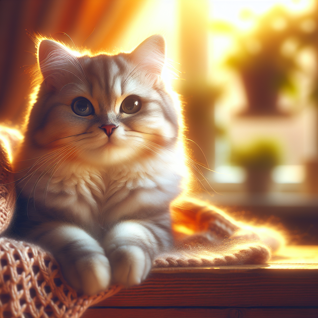 Whiskers the cat napping on a sunny windowsill