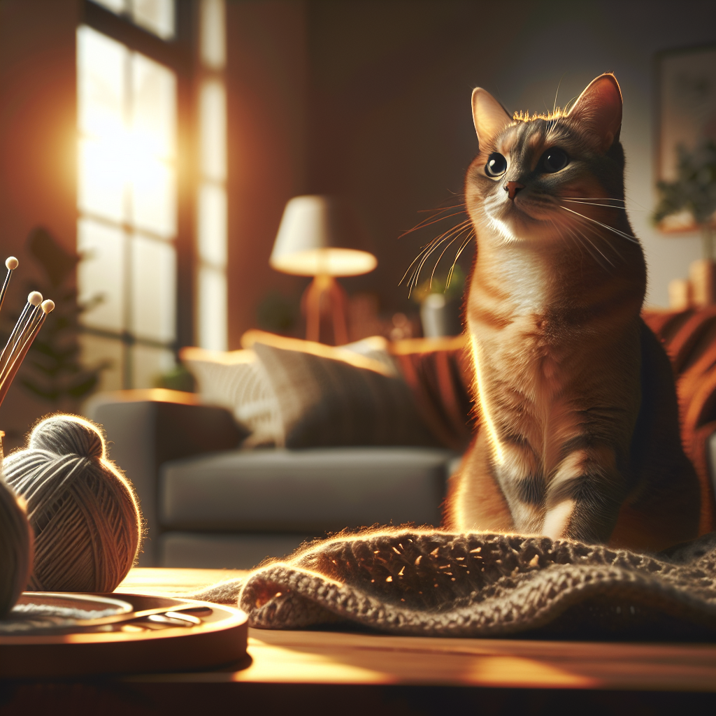 A fluffy tabby cat sleeping in a sunbeam.