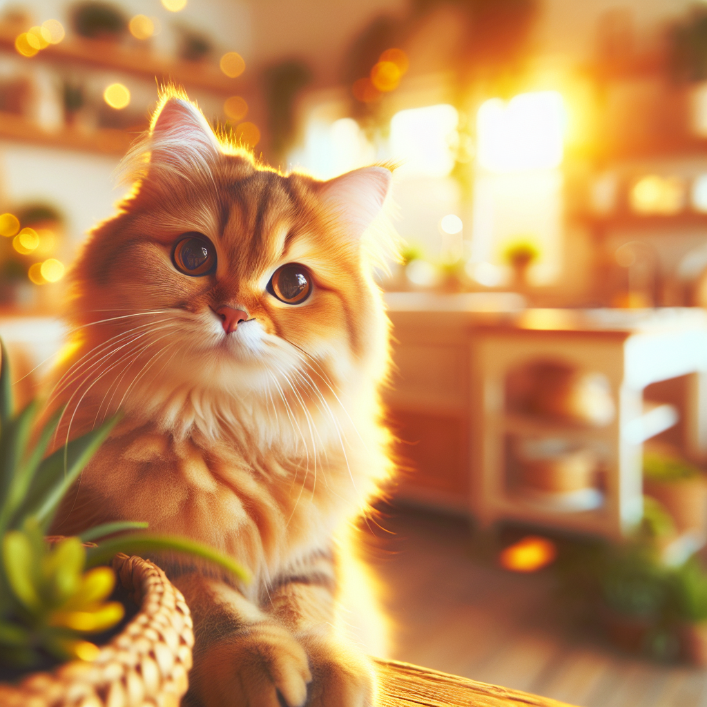A fluffy tabby cat stretching on a windowsill.