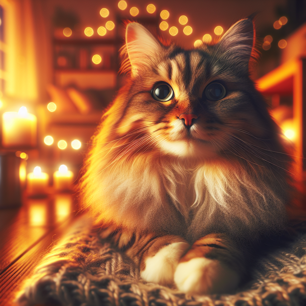 A tabby cat gazing out of a window at twilight.