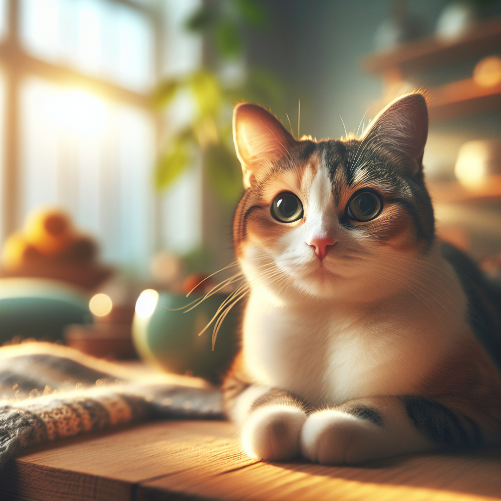 Tabby cat enjoying a sunny window perch