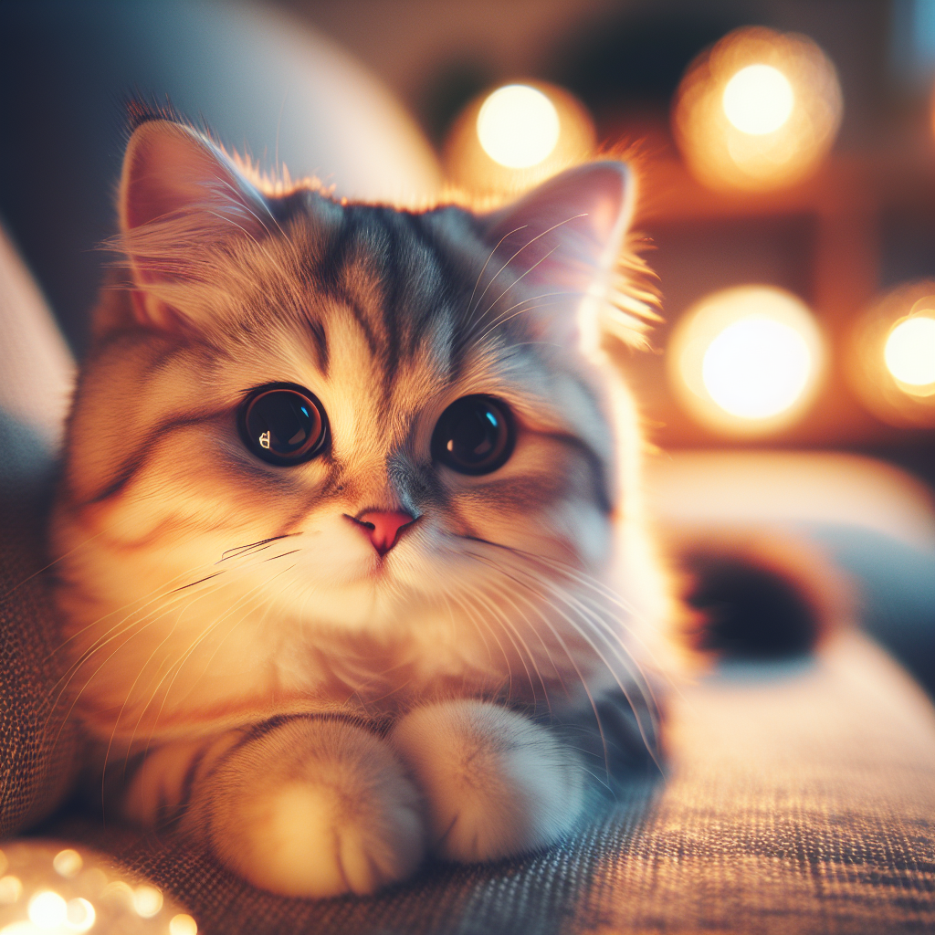 A tabby cat on a rooftop under the moonlight.
