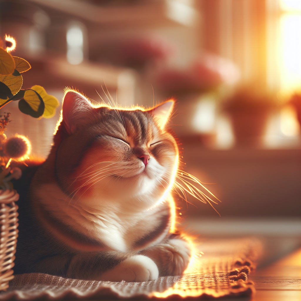A cat lounging on a sunlit windowsill