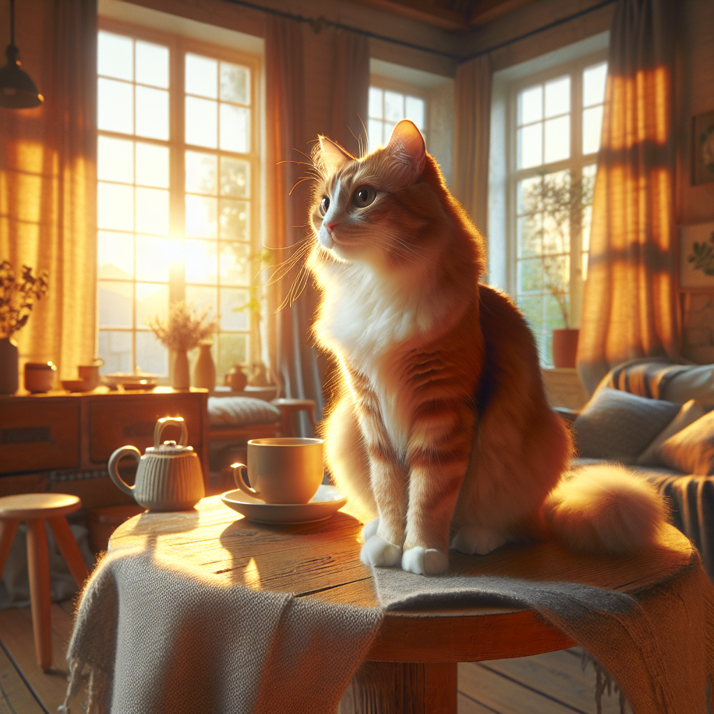 A tabby cat lounging in a sunny window.