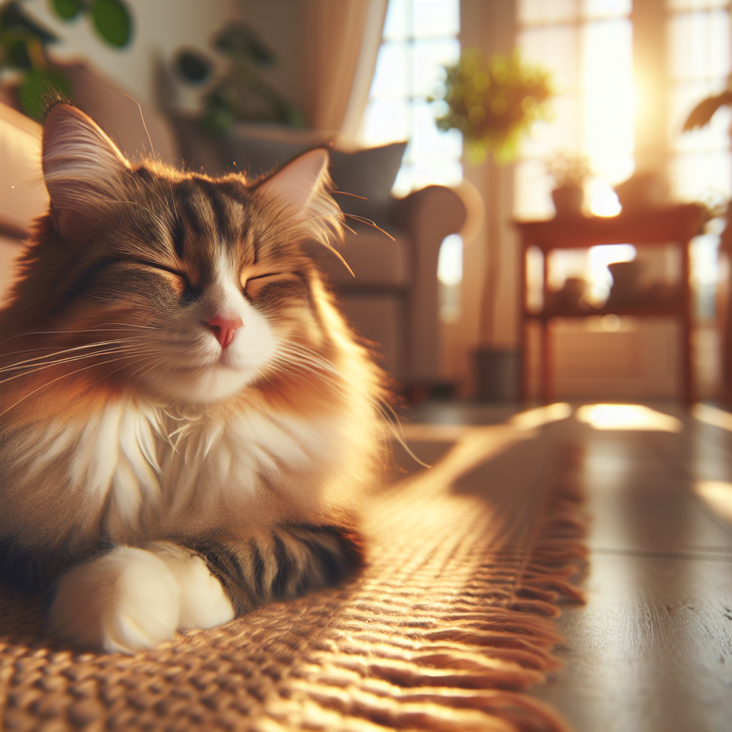 Tabby cat lounging in a sunny window