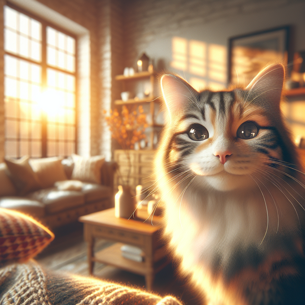 Tabby cat Milo basking in the morning sun.