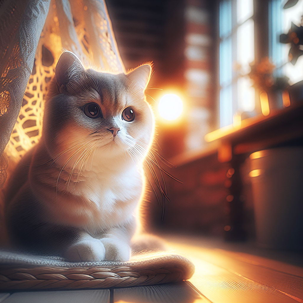 A tabby cat under moonlight in a garden