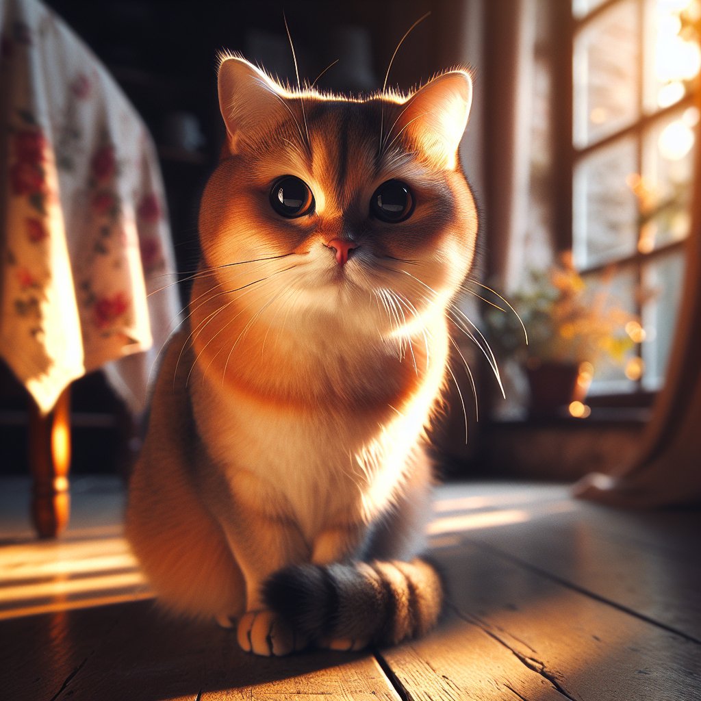 Tabby cat sunbathing on a windowsill