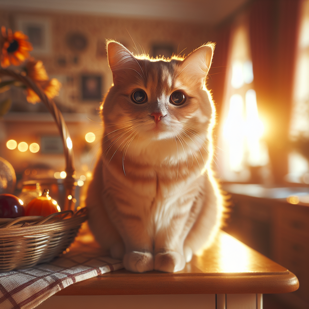 Whiskers the cat lounging in the morning sun
