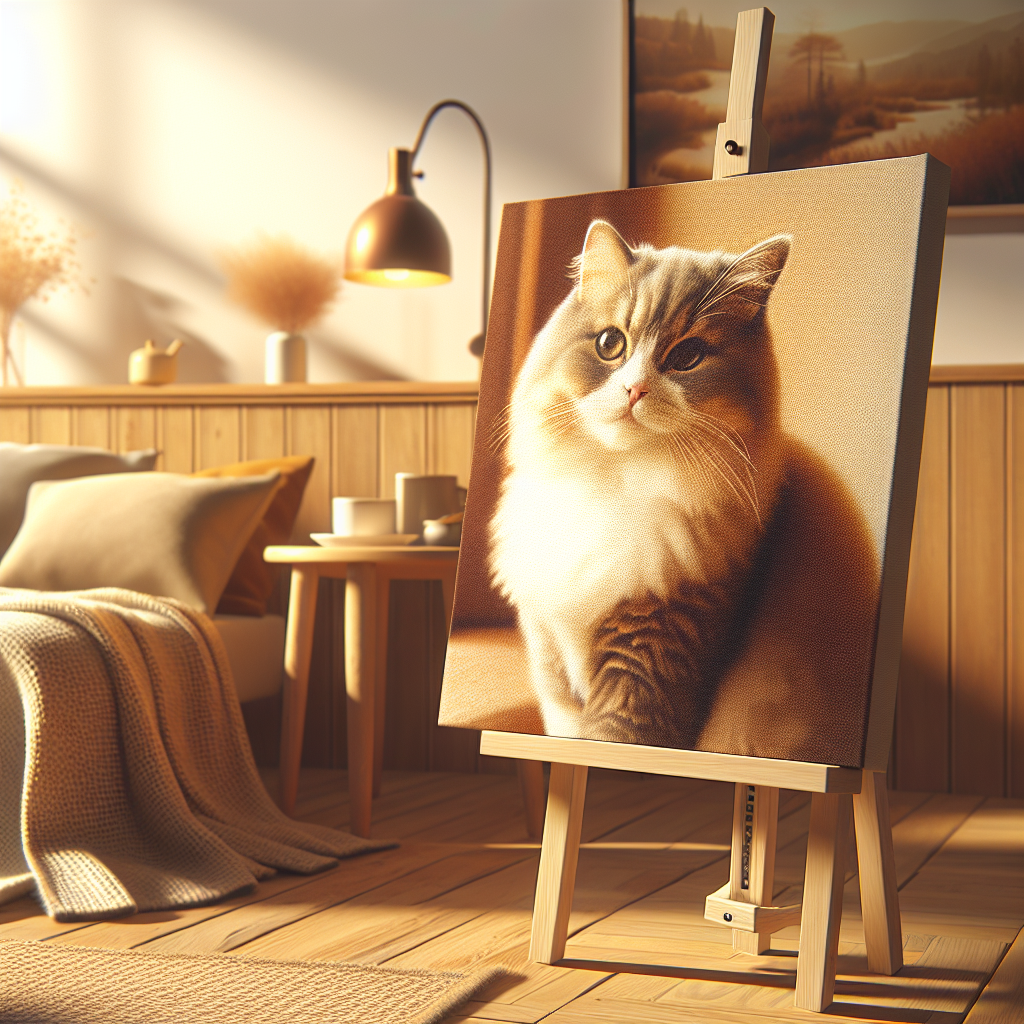 A tabby cat lounging in a sunbeam on a wooden floor