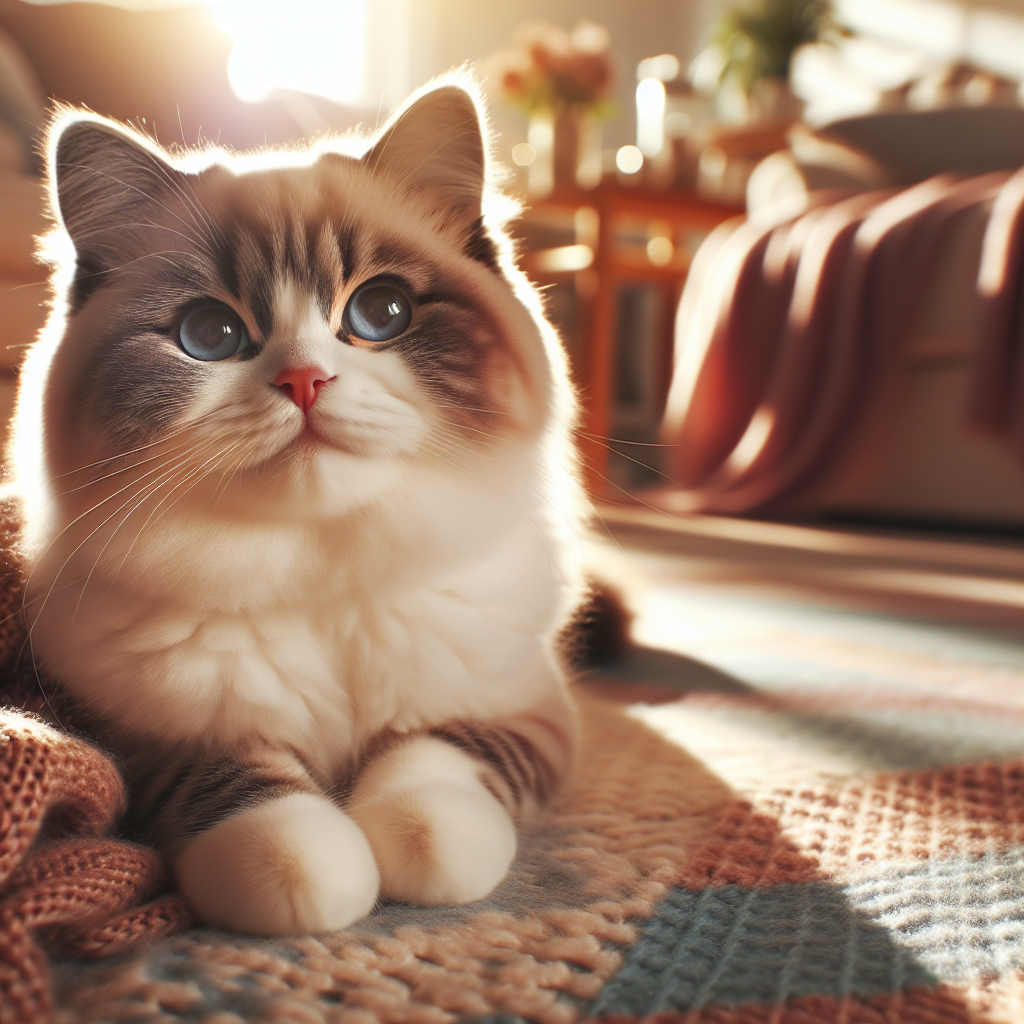 A fluffy tabby cat napping on a window sill in the sunshine