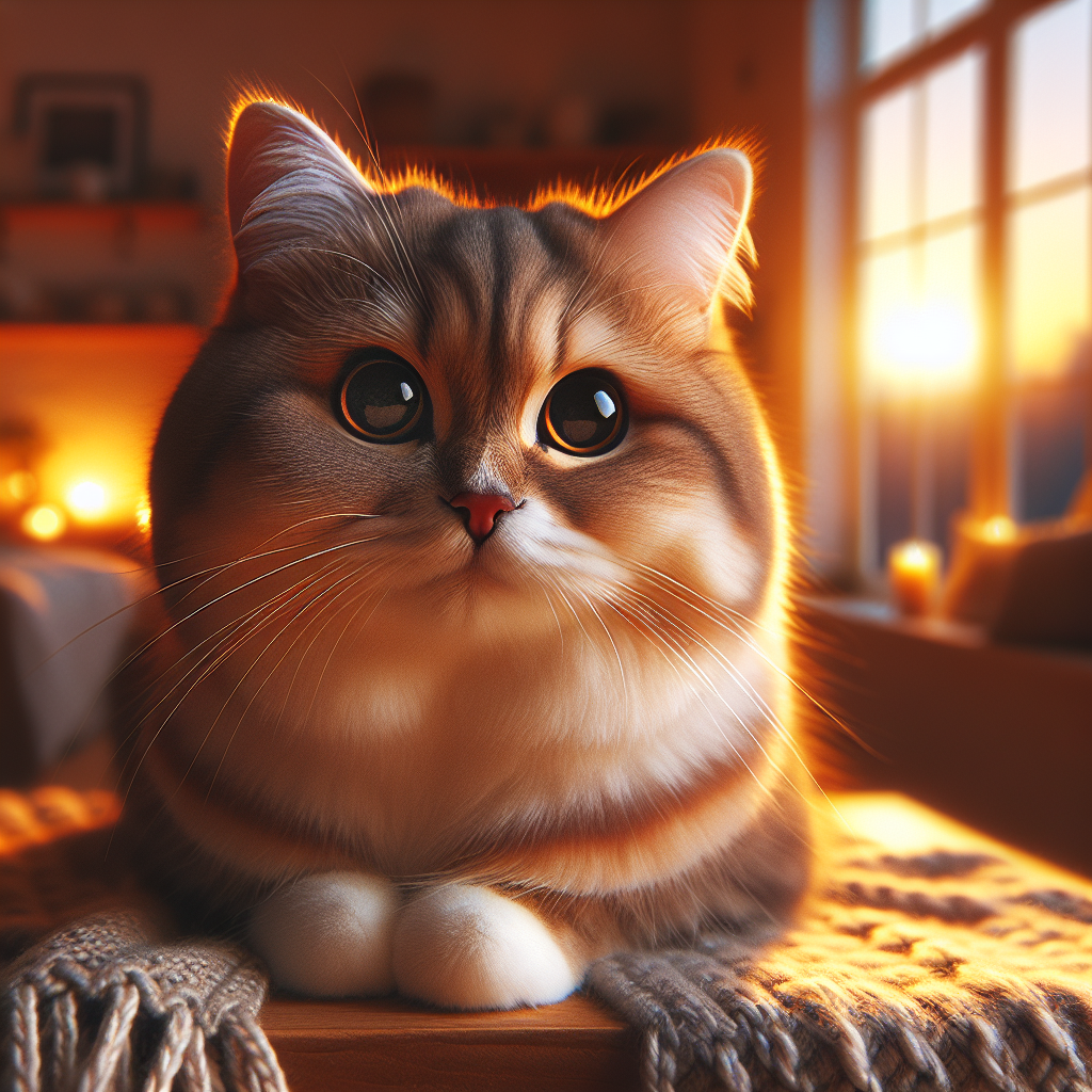 A tabby cat exploring a moonlit garden.