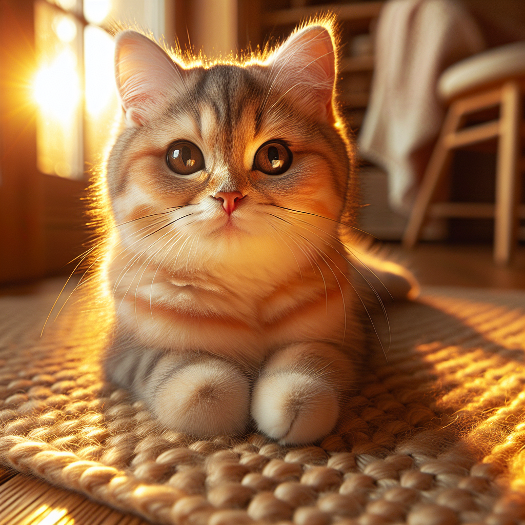 A tabby cat sunbathing by a window