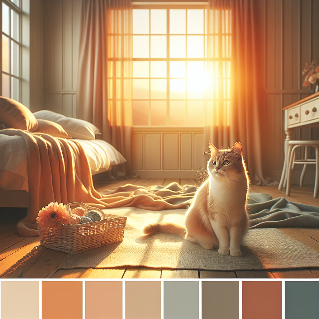 Tabby cat stretching on a sunlit windowsill