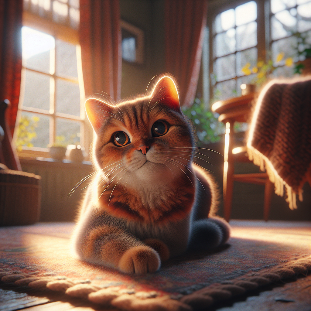 Luna the tabby cat lounging by a sunny window