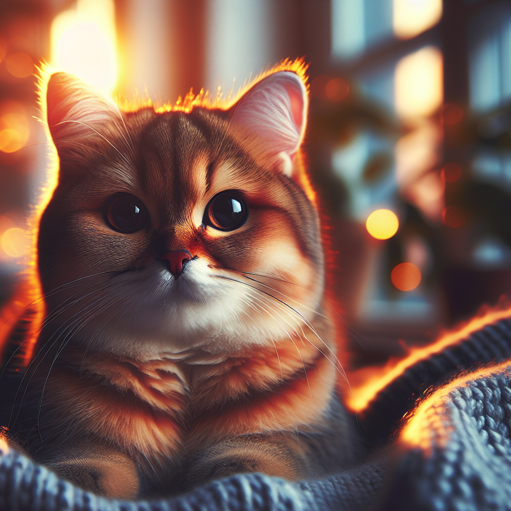 A curious cat exploring a moonlit garden