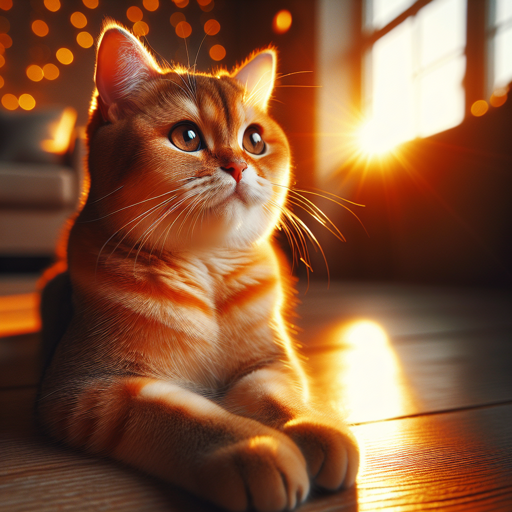 Gray tabby cat basking in the sun on a windowsill