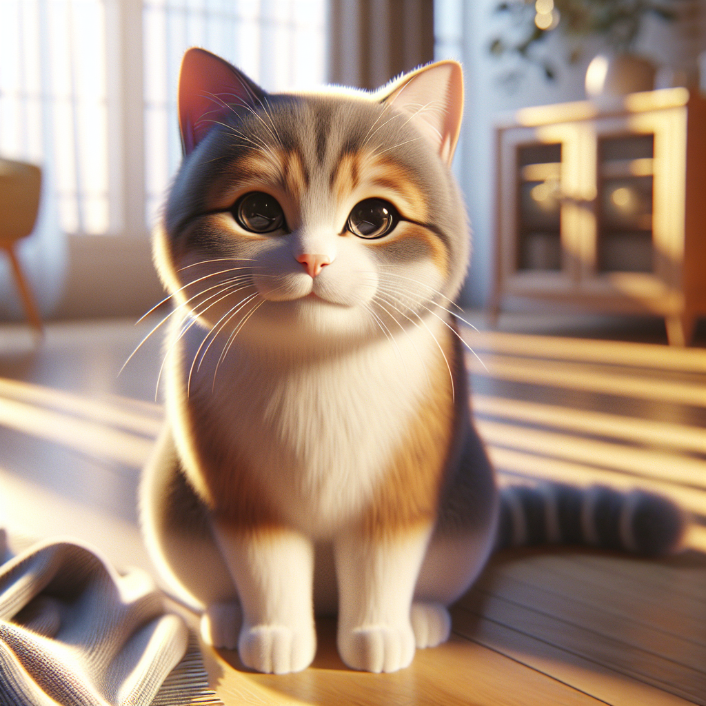 A tabby cat basking in morning sunlight on a windowsill