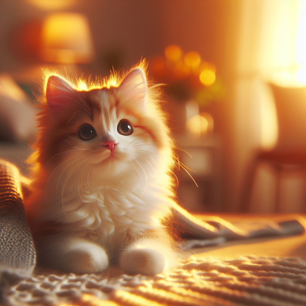 A fluffy tabby cat on a sunny windowsill.