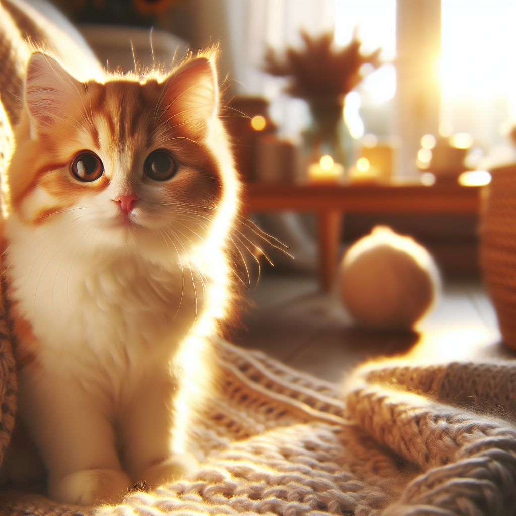 Ginger tabby cat sunbathing by the window